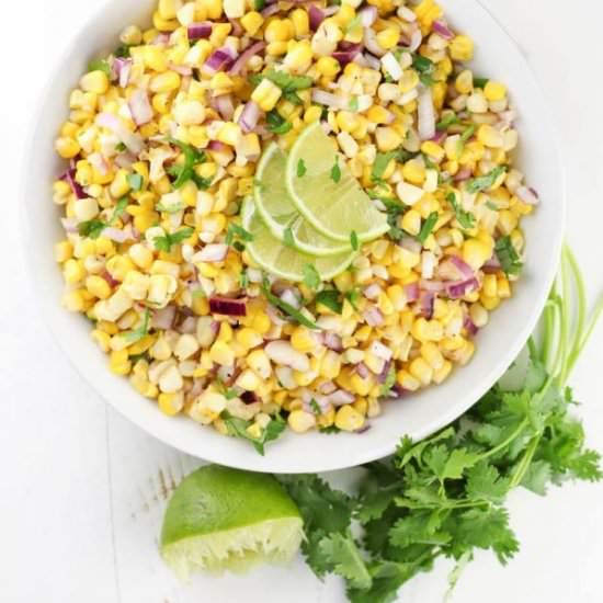 Summer corn salad - Recipe photo by veggiebalance