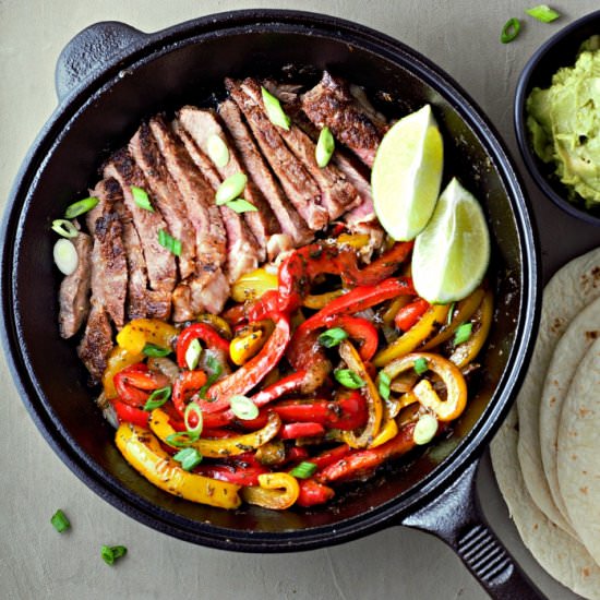 One Skillet Ribeye Steak Fajitas - Recipe photo by ZonaCooks
