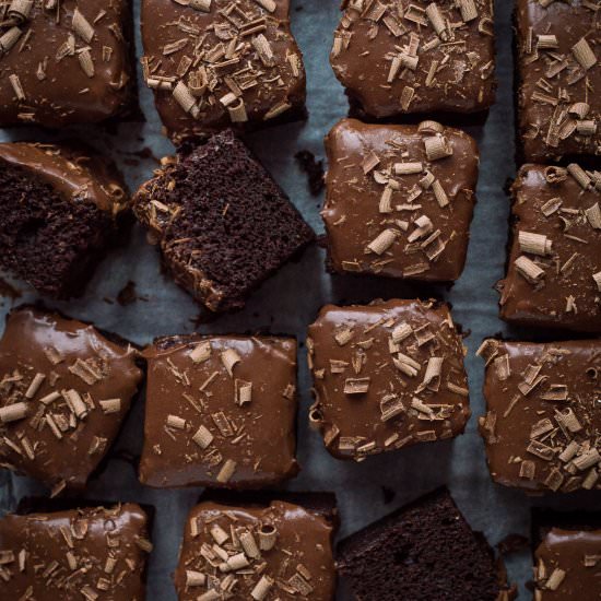 Vegan Chocolate Sheet Cake - Recipe photo by Domestic Gothess