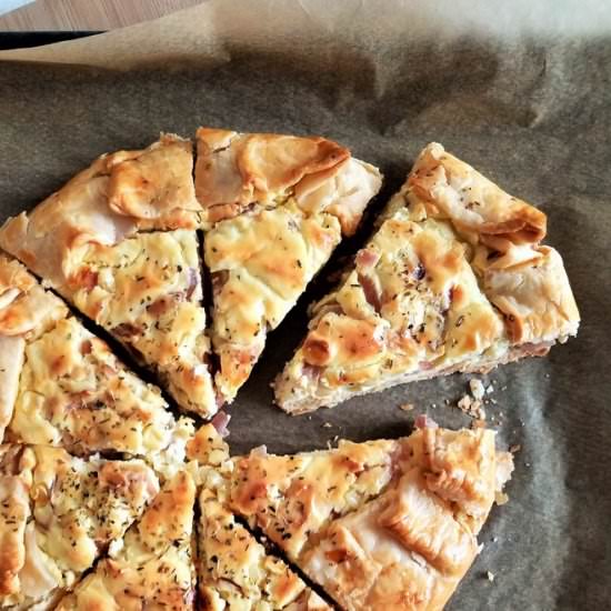 Corn & Goat Cheese Galette - Recipe photo by Inspired by the Seasons