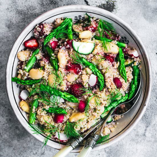 Asparagus Quinoa Salad - Recipe photo by occasionallyeggs