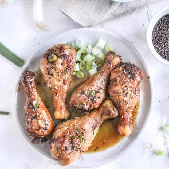 Sticky Marinated Chicken Drumsticks - Recipe photo by atasteofwellbeing