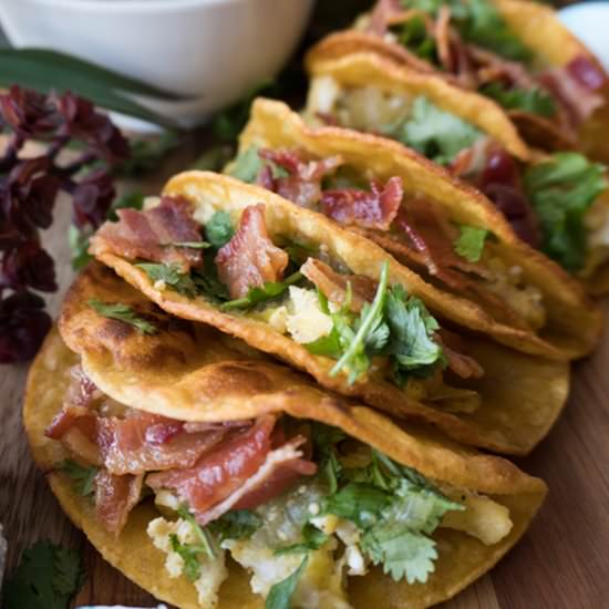 Breakfast Tacos - Recipe photo by A Table Full of Joy