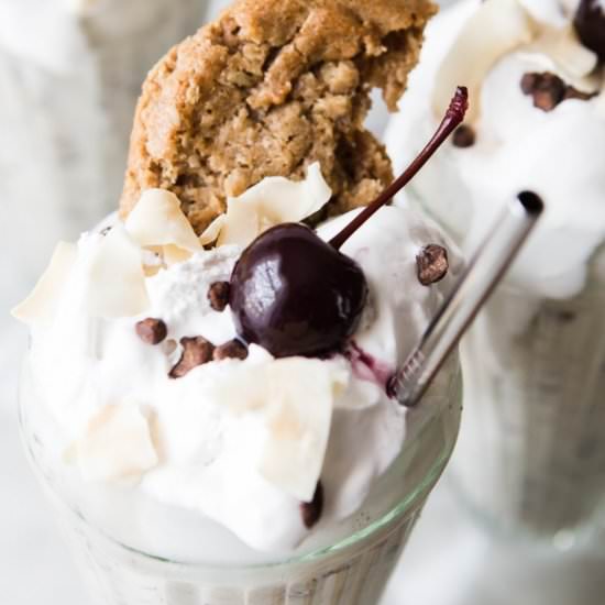 Oatmeal Cookie and Cherry Milkshake - Recipe photo by themodernproper