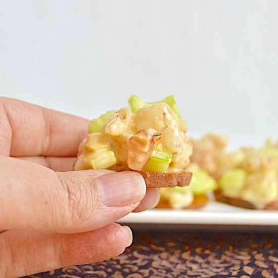 Shrimp Salad Sweet Potato Bites - Recipe photo by jeanieandluluskitchen