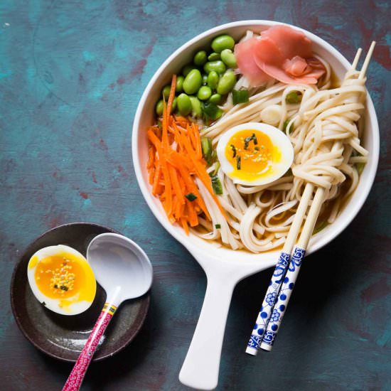 Refreshing cold udon noodles - Recipe photo by WhatToCookToday