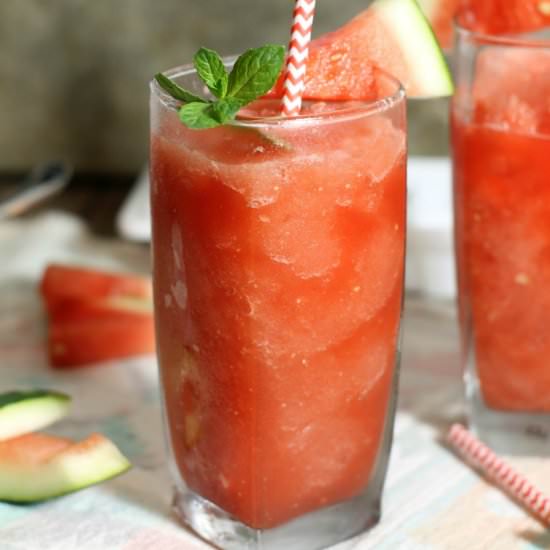 Watermelon Slushie - Recipe photo by EarthFoodandFire