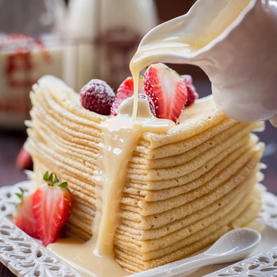 Choux Pastry Buttermilk Crepes - Recipe photo by letthebakingbegin