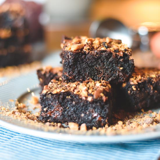 Dark Chocolate Toffee Brownie - Recipe photo by dudethatcookz