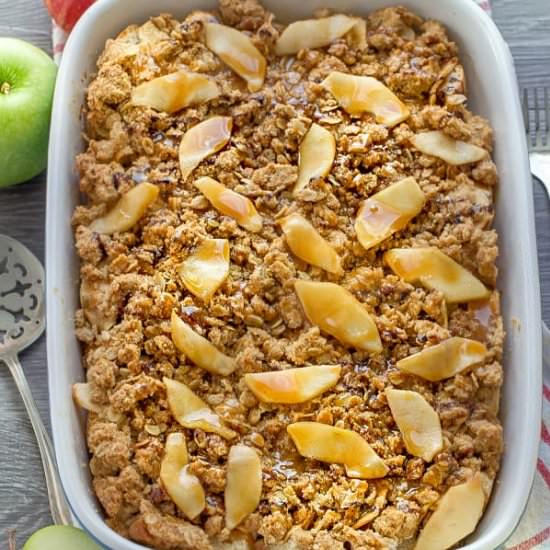Caramel Apple Streusel French Toast - Recipe photo by LifemadeSweeter