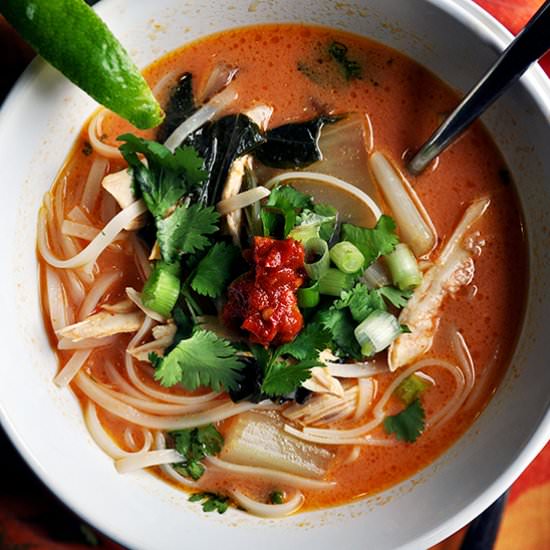 Thai Chicken Noodle Soup - Recipe photo by A Little and A Lot
