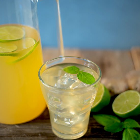 Basil Ginger Lime Tea - Recipe photo by culinaryginger