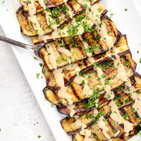 Grilled Marinated Eggplant - Recipe photo by Metirementblog