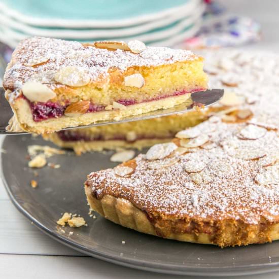 Cherry Bakewell Tart - Recipe photo by bunsenburnerbakery