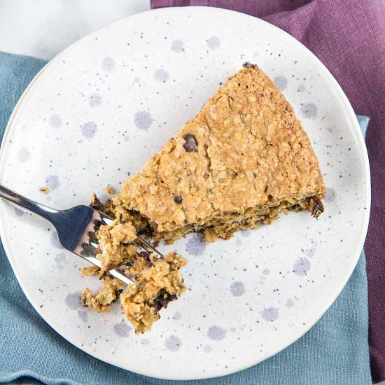 Giant Oatmeal Chocolate Chip Cookie - Recipe photo by bunsenburnerbakery