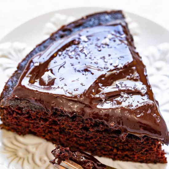 Cabernet Chocolate Cake W/ Ganache - Recipe photo by Averie