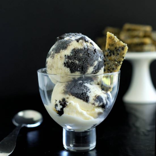 Black Sesame Ripple Ice Cream - Recipe photo by eileen.baking-sense