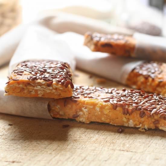 Sweet potato and peanut butter bars - Recipe photo by Lemabor