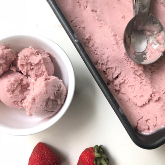 Dairy-Free Easy Strawberry Sorbet - Recipe photo by cookiesandcalligraphy