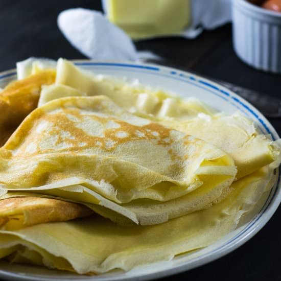 Basic Crepes Recipe - Recipe photo by travelcooktell
