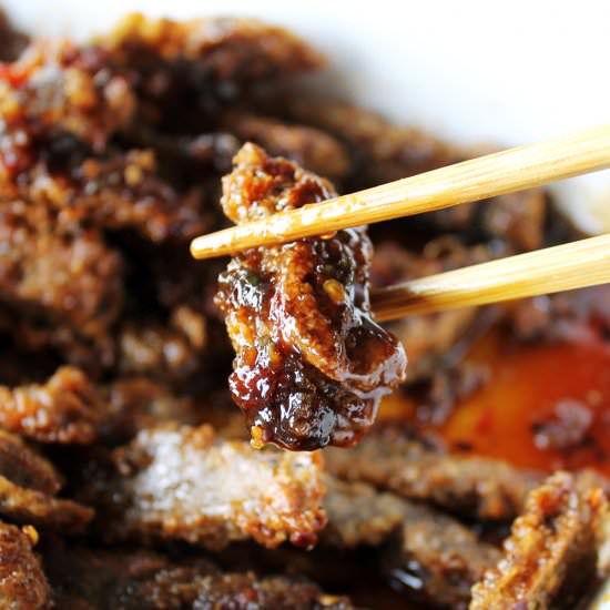 Vegan Ginger 'Beef' - Recipe photo by marystestkitchen