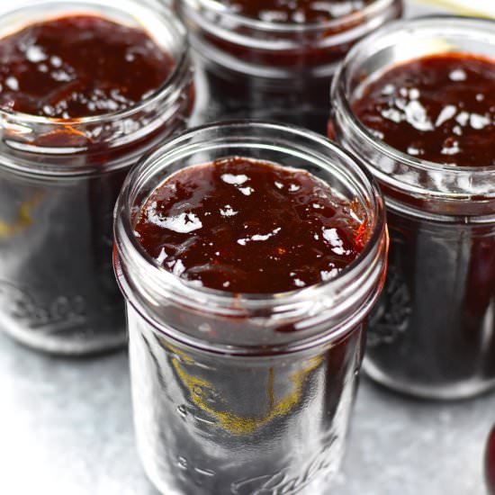 2-Ingredient Plum Jam - Recipe photo by Spice Cravings