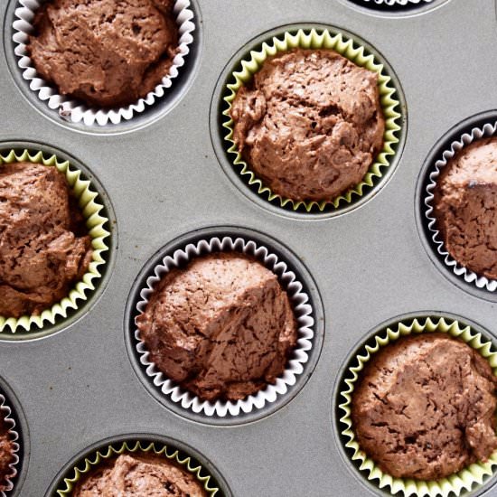 Chocolate & Banana Muffins - Recipe photo by nibblesandbits