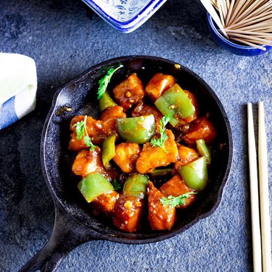 Chilli Tofu - Recipe photo by onetsp