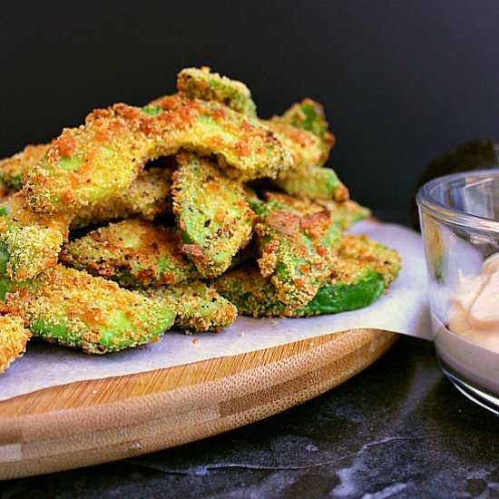 Low Carb Avocado Fries - Recipe photo by mamabearscookbook