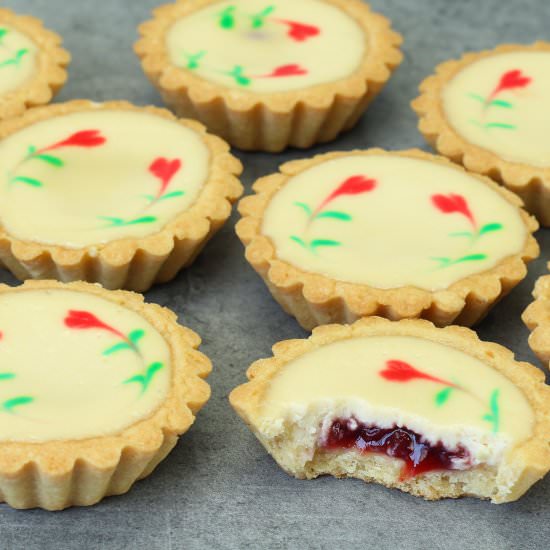 Strawberry Cheese Tarts - Recipe photo by El Mundo Eats