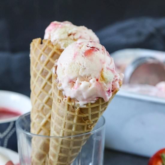 Strawberry Shortcake Icecream - Recipe photo by ruchiskitchen
