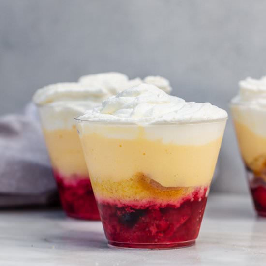 Mini English Sherry Trifles - Recipe photo by confessionsofabakingqueen