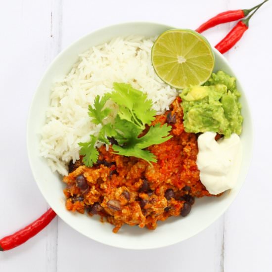 Chilli con Carne with Hidden Veg - Recipe photo by Searchingforspice