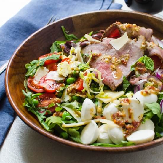 Cold Roast Beef Salad - Recipe photo by garlic and zest