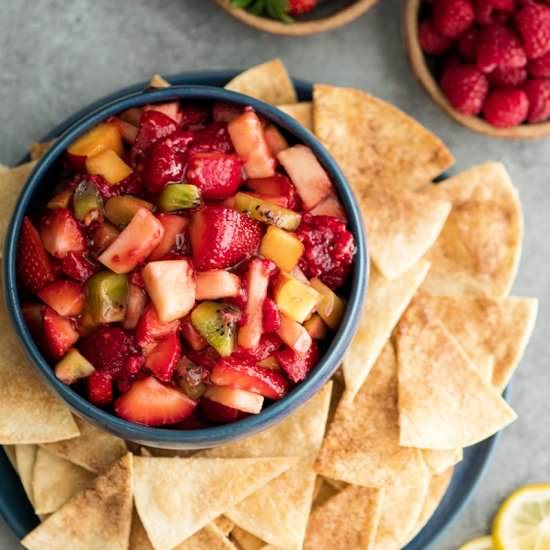 Fruit Salsa & Cinnamon Chips - Recipe photo by JoyFoodSunshine