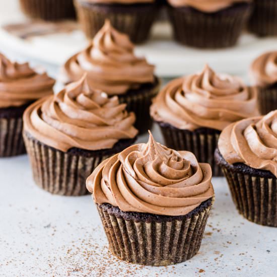 Nutella Cupcakes - Recipe photo by theitsybitsykitchen
