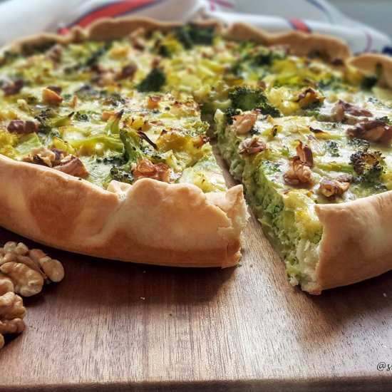 Broccoli & Roquefort quiche - Recipe photo by Smart Food by K