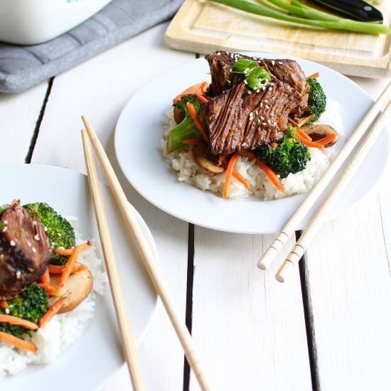 Slow Cooker Asian Braised Beef - Recipe photo by Midwest Foodie