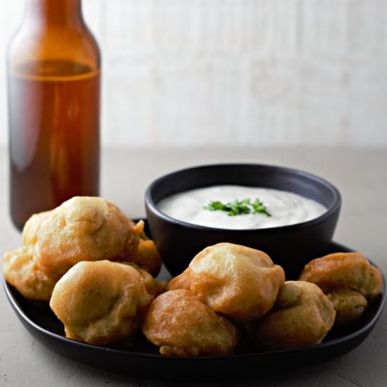 Beer Battered Deep Fried Mushrooms - Recipe photo by ZonaCooks