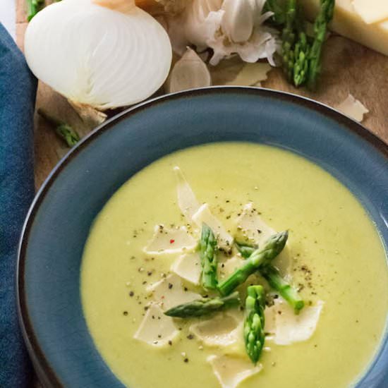 Creamy Asparagus Soup - Recipe photo by whattheforksfordinner