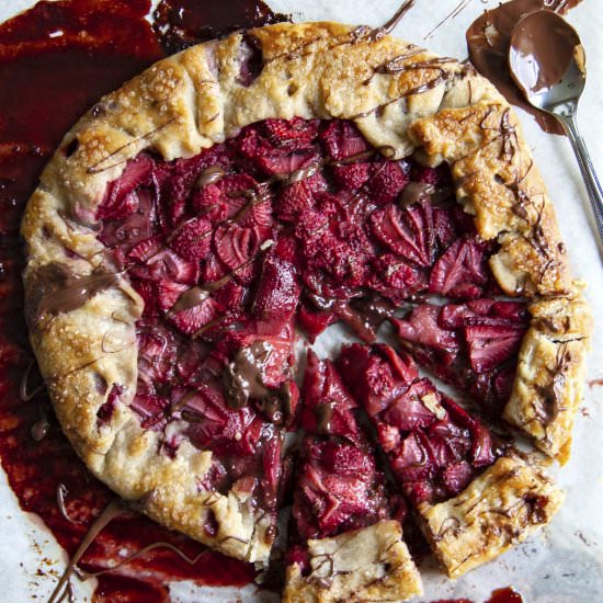 Berry Nutella Galette - Recipe photo by Beyond the Butter