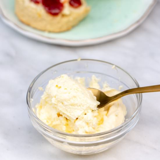 How to make Real Clotted Cream - Recipe photo by confessionsofabakingqueen