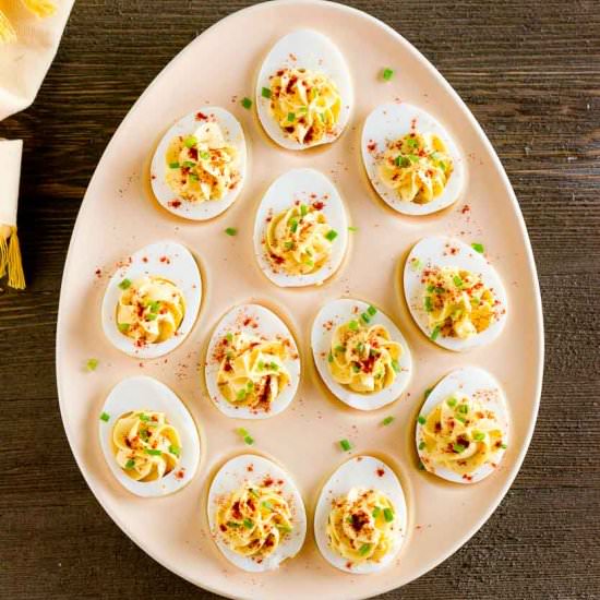 Classic Deviled Eggs - Recipe photo by Delicious Meets Healthy