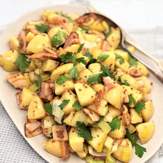 Warm Mustard Potato Salad - Recipe photo by chef not required