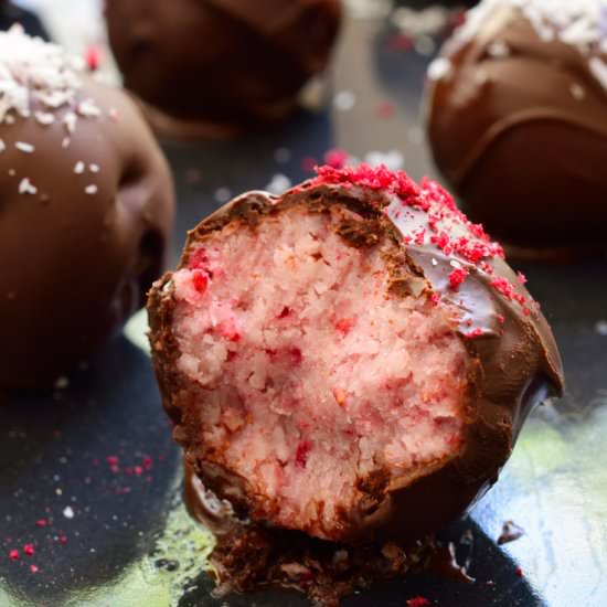 Raspberry Bounty Balls - Recipe photo by CilantroandCitronella
