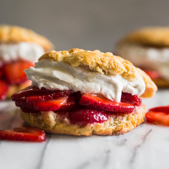 Gluten Free Strawberry Shortcake - Recipe photo by Get Inspired Everyday