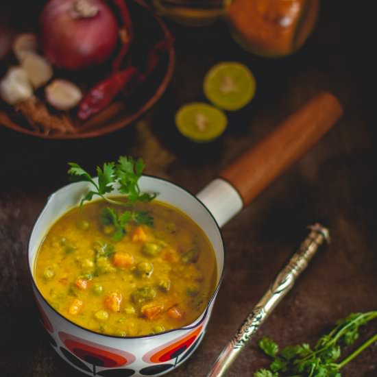 Sabji dewa Musur dal - Recipe photo by Experiences Of A Gastronomad