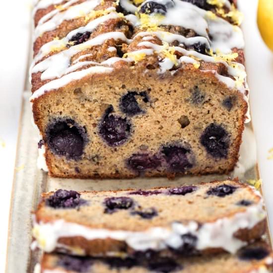 Healthy Blueberry Banana Bread - Recipe photo by simplyquinoa