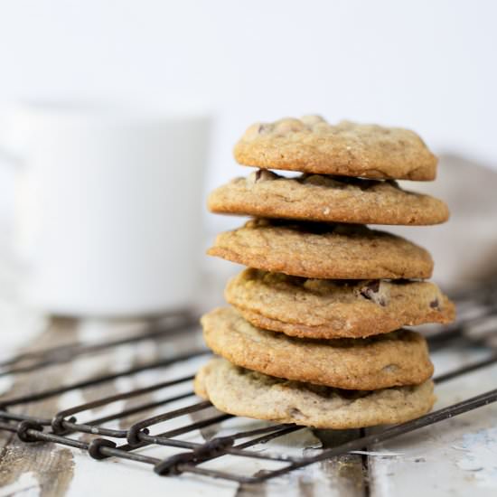 Mocha Almond Chip Cookies - Recipe photo by ONEarmedMAMA
