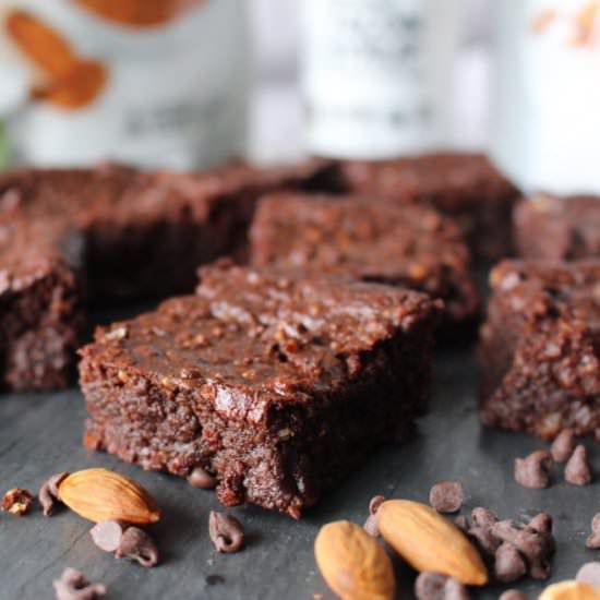 Vegan Gluten-Free Almond Brownies - Recipe photo by andrewcooks